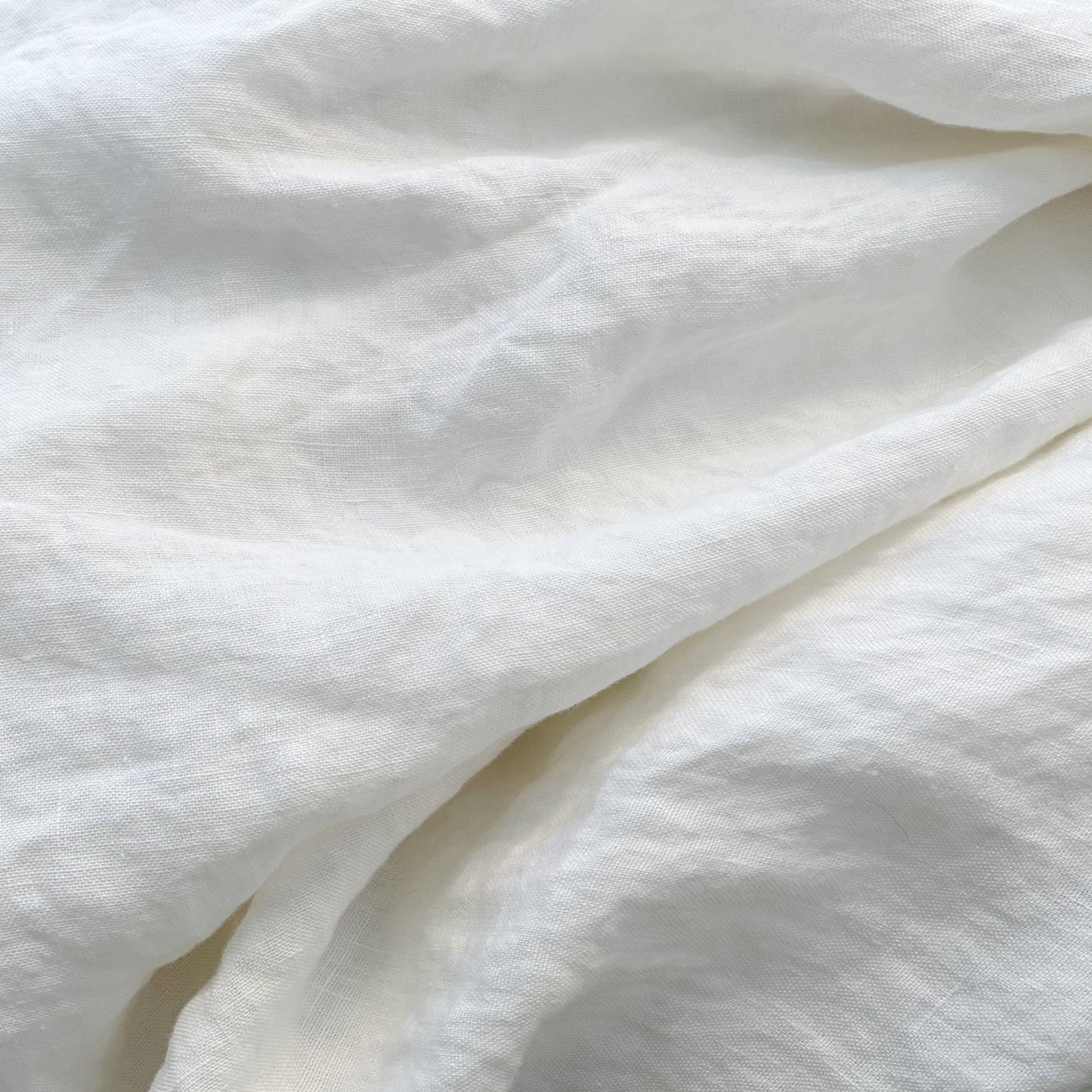 Dug i 100 % hør, White linen