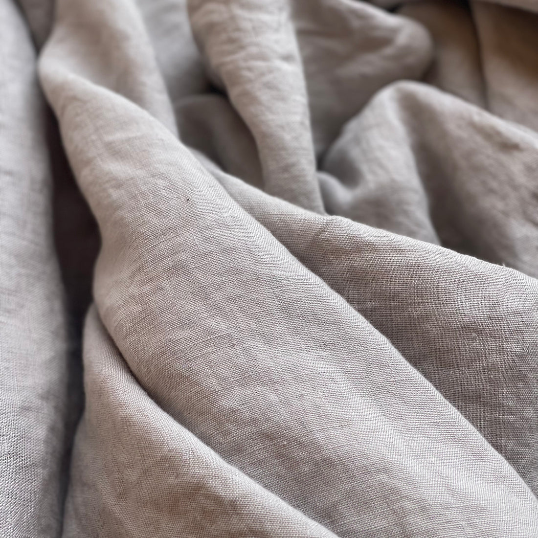 Hørservietter 48x48 LIGHT GREY 4 stk.
