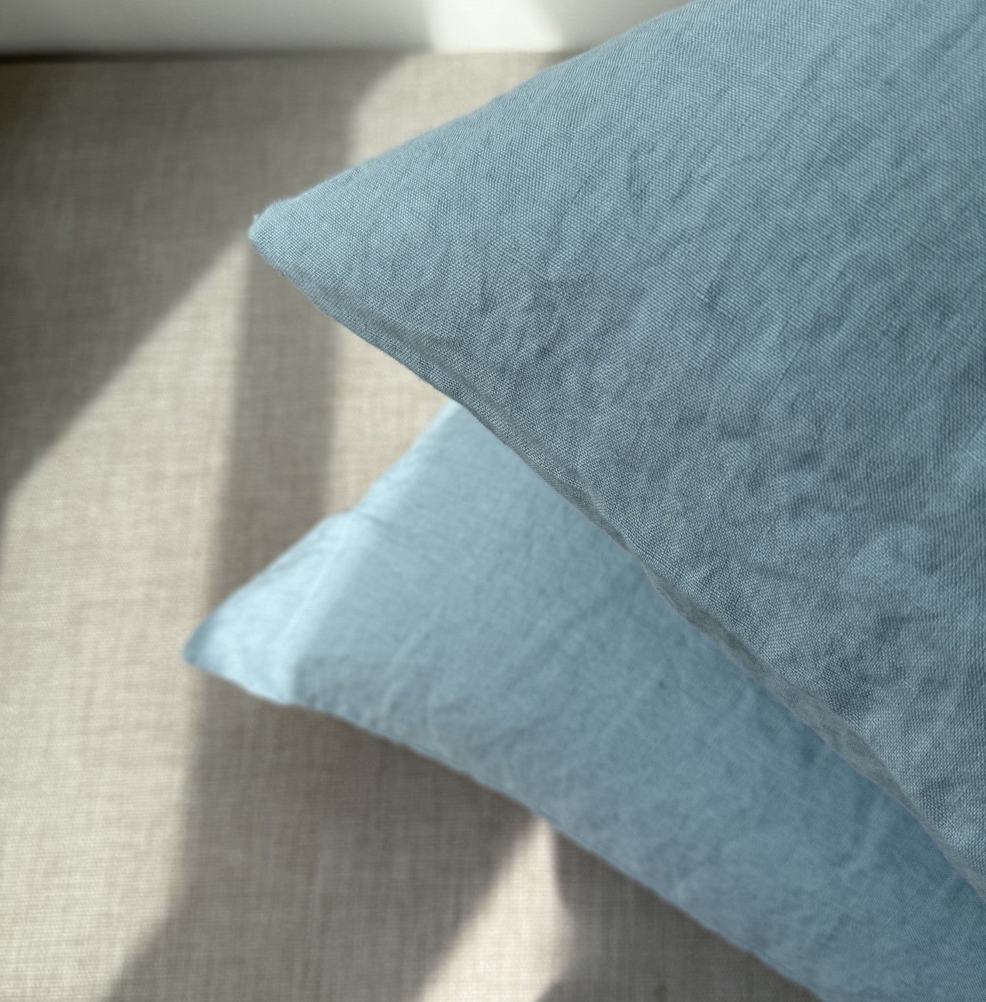 Hørpudebetræk MIST BLUE - NYHED -