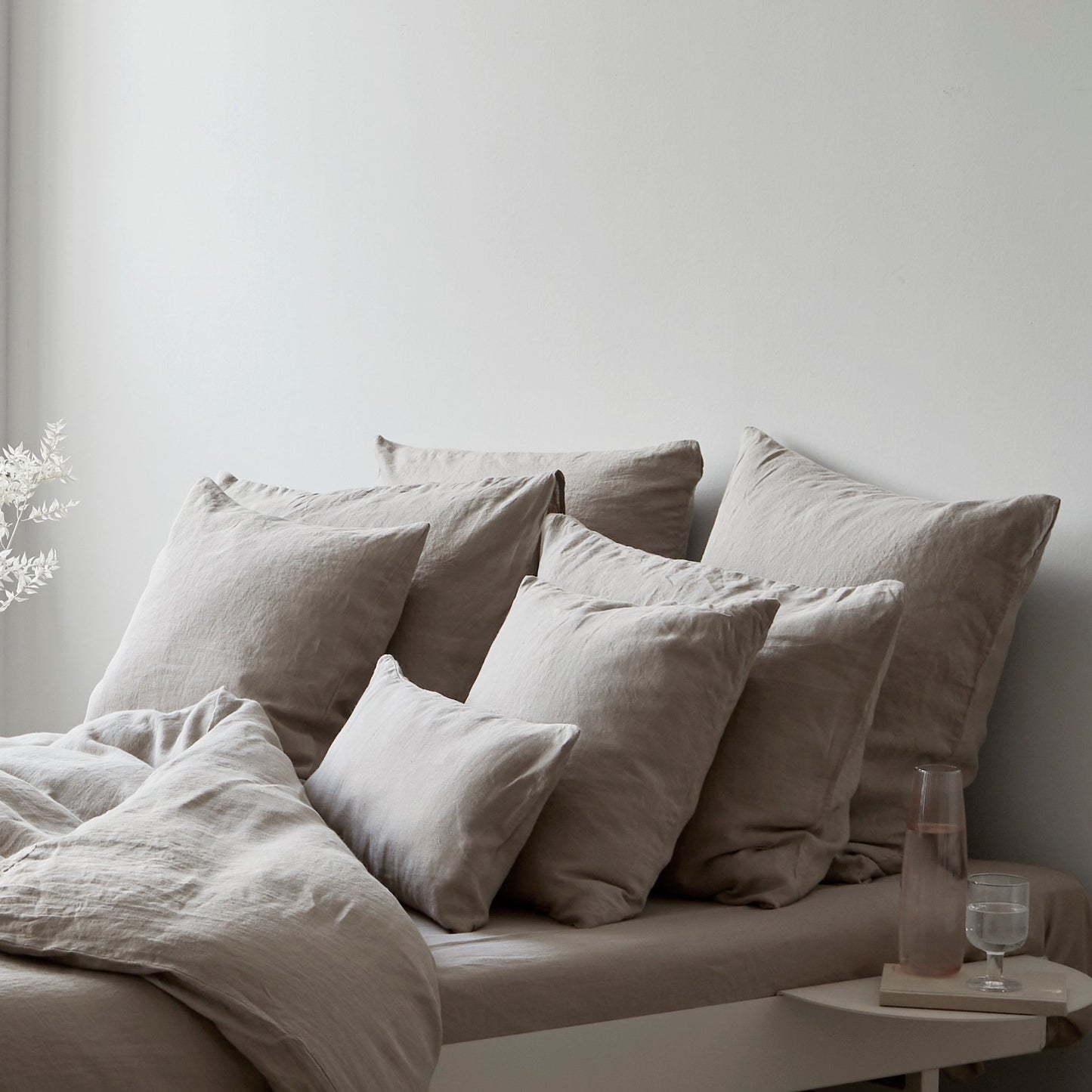 Hørpudebetræk NATURAL BEIGE