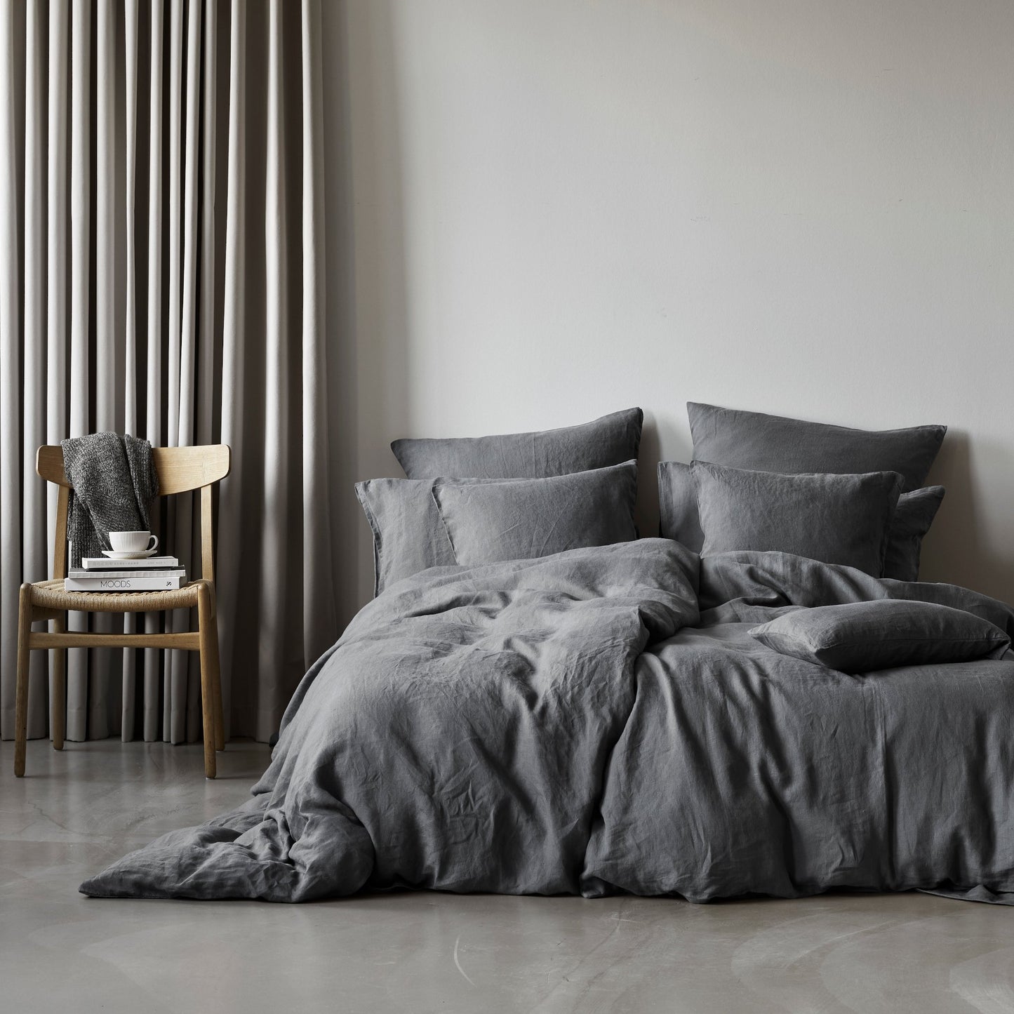 Hørsengesæt 2-delt STONE GREY