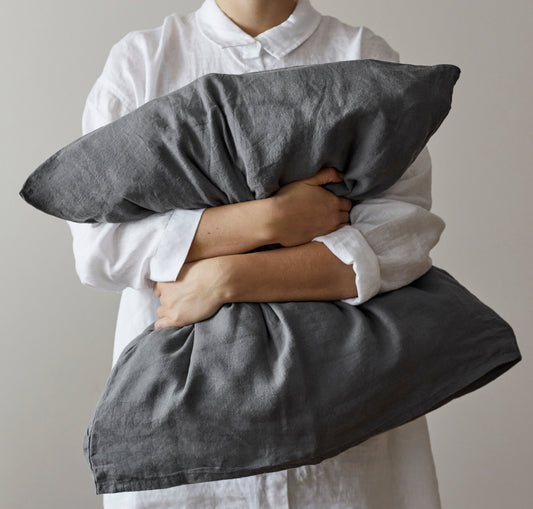 Hørpudebetræk STONE GREY