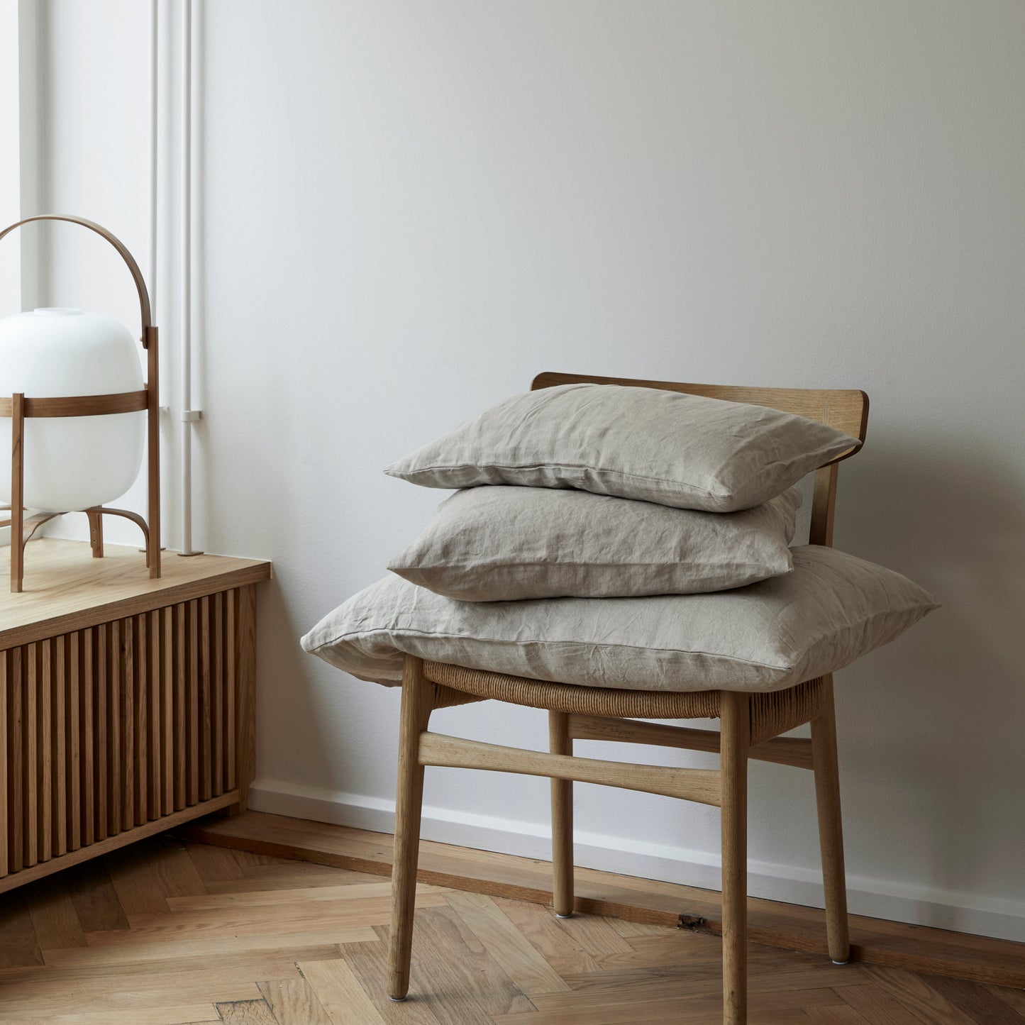 Hørpudebetræk NATURAL BEIGE