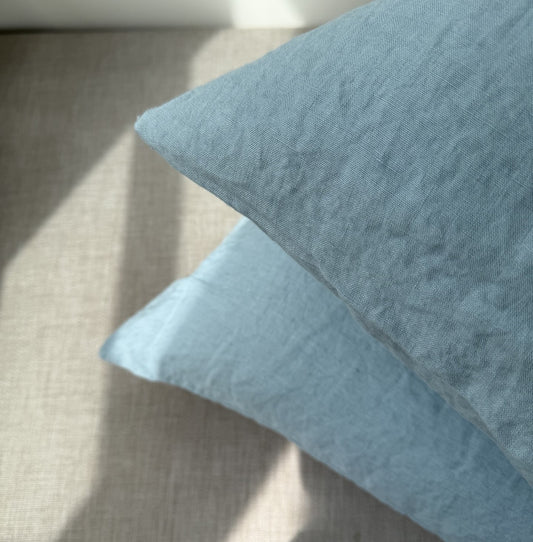 Hørpudebetræk MIST BLUE - NYHED -