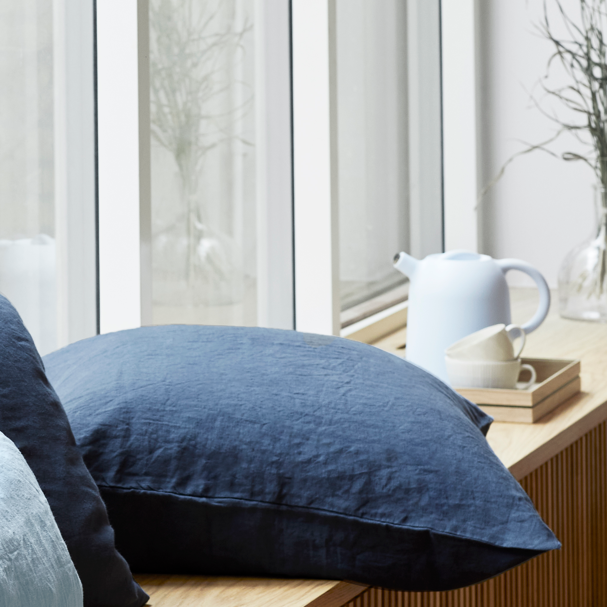 Hørpudebetræk INDIGO – Muski Copenhagen